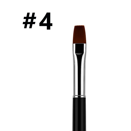 Pędzelek do żelu składany #4 – metaliczny róż | NILO Perfect Nails